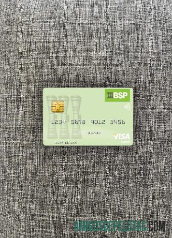 Ilhas Salomão BSP Bank Visa Cartão de Débito Photolook Front amostra